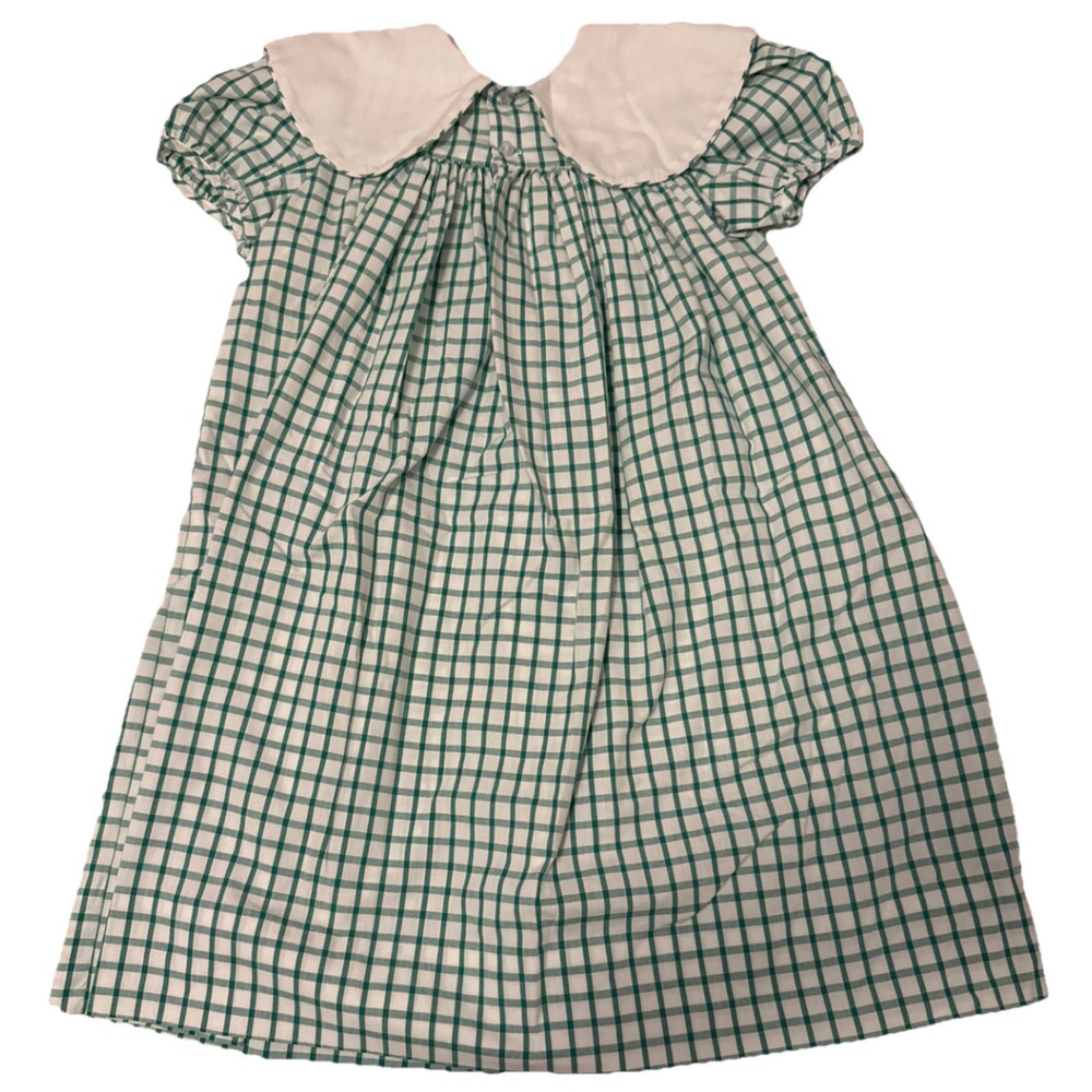 Vintage Ashton Connor Girls Size 6 Plaid Dress Smocking Easter Spring - Picture 5 of 5